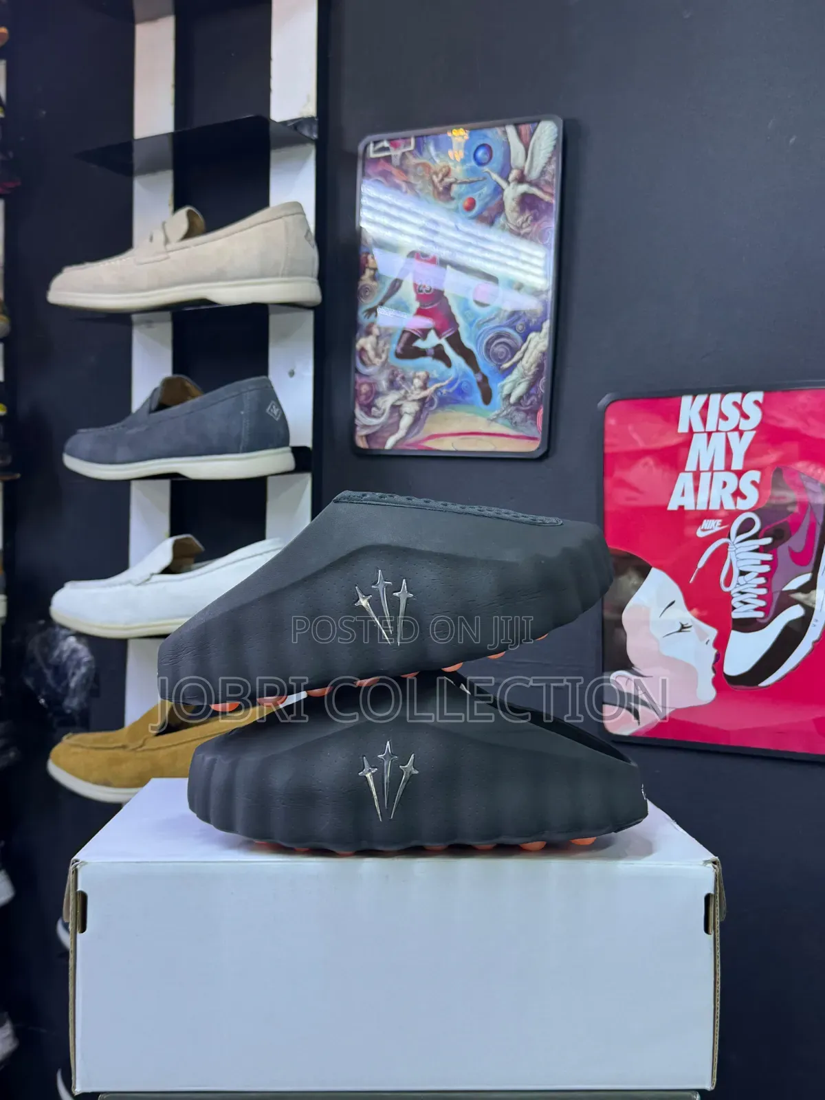 Black Nike X Travis Scott Mind 001 Slip Slides