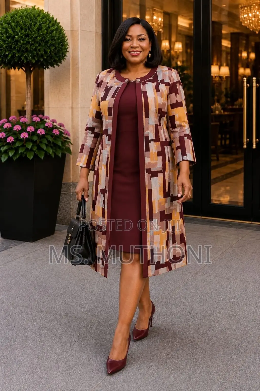 Stunning 2-Piece Turkey Dress Jacket Luxury Set (46-52)