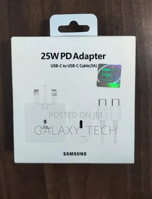 25w Samsung Chargers C-C Cable (3a)