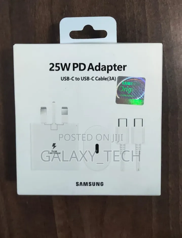25w Samsung Chargers C-C Cable (3a)