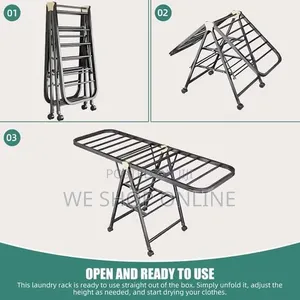 Movable Foldable/Portable Laundry Drying Rack