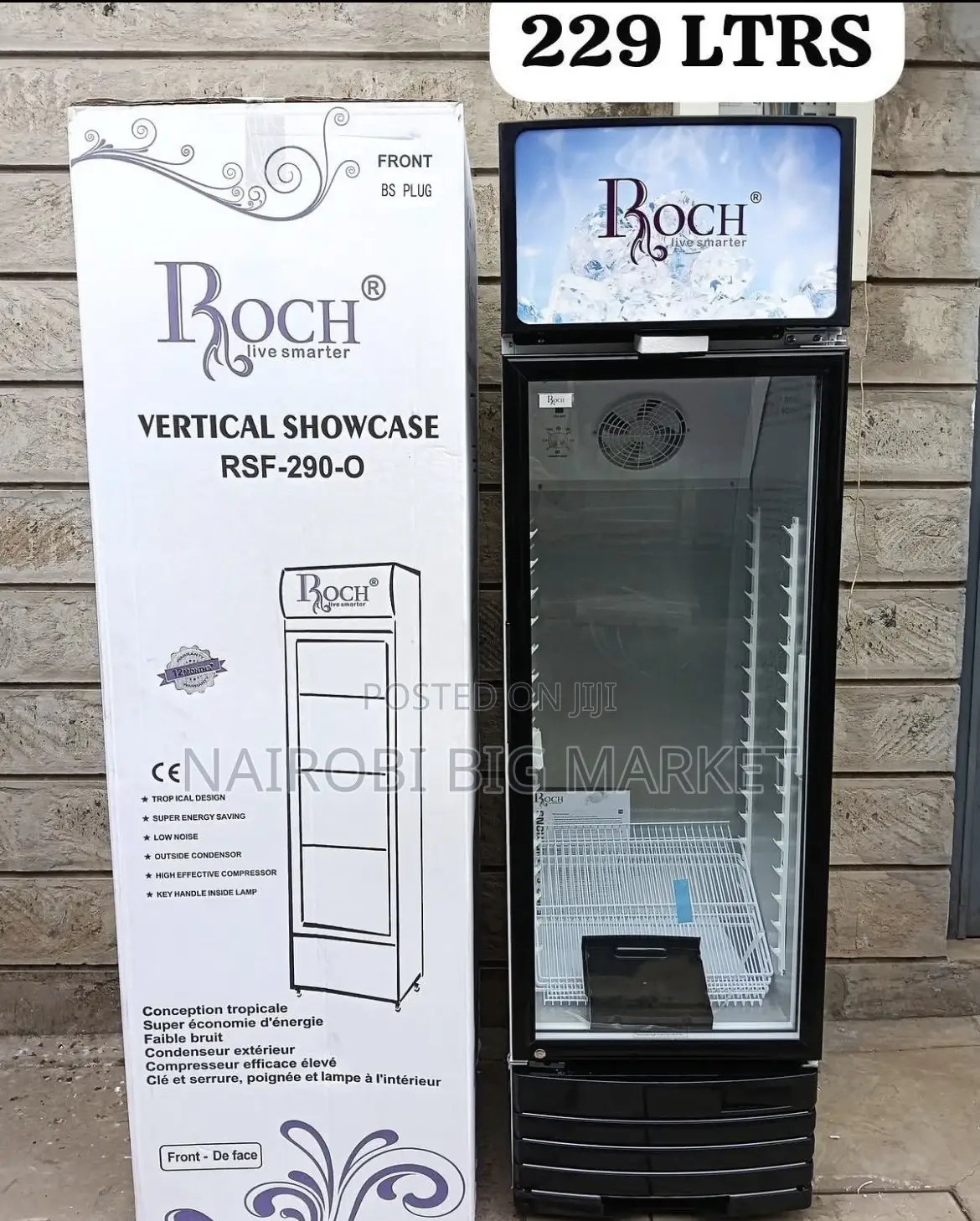 229 Litres Rich Vertical Showcase Refrigerator