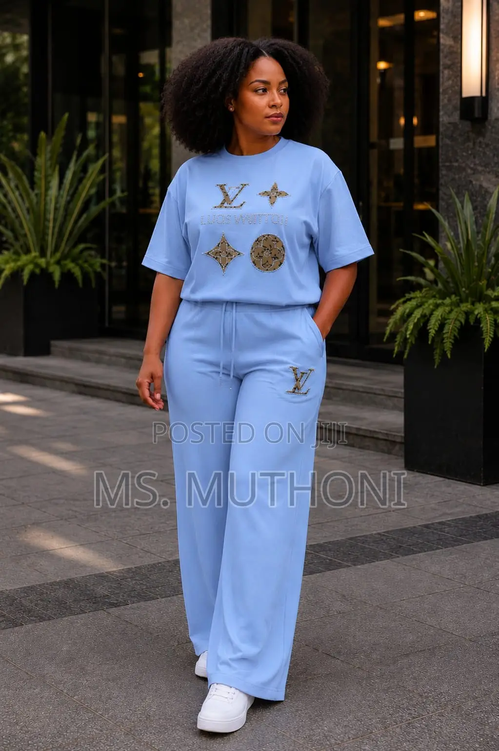 Premium Grade 2 Piece Louis Vuitton Loungewear