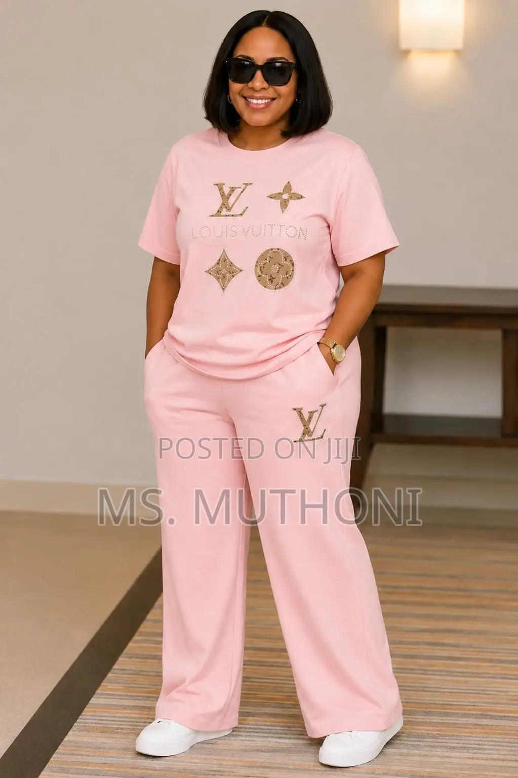 Premium Grade 2 Piece Louis Vuitton Loungewear