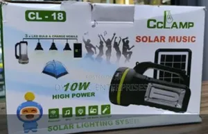 Cl-18 Rechargeable Portable Torch Light Speaker With Solar Panel