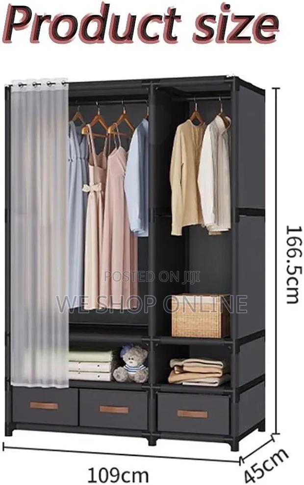 Heavy Duty Metallic Wardrobe - thumbnail 4