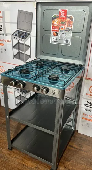 Eurochef Full Gas Standing Cooker With Shelves