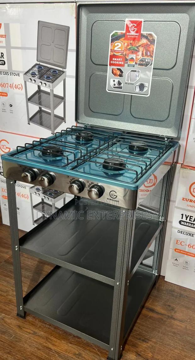 Eurochef Full Gas Standing Cooker With Shelves