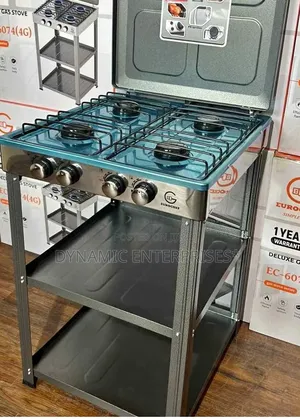 Eurochef Full Gas Standing Cooker With Shelves
