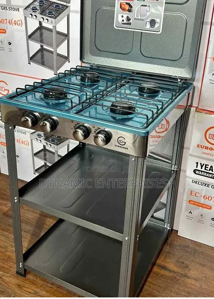 Eurochef Full Gas Standing Cooker With Shelves