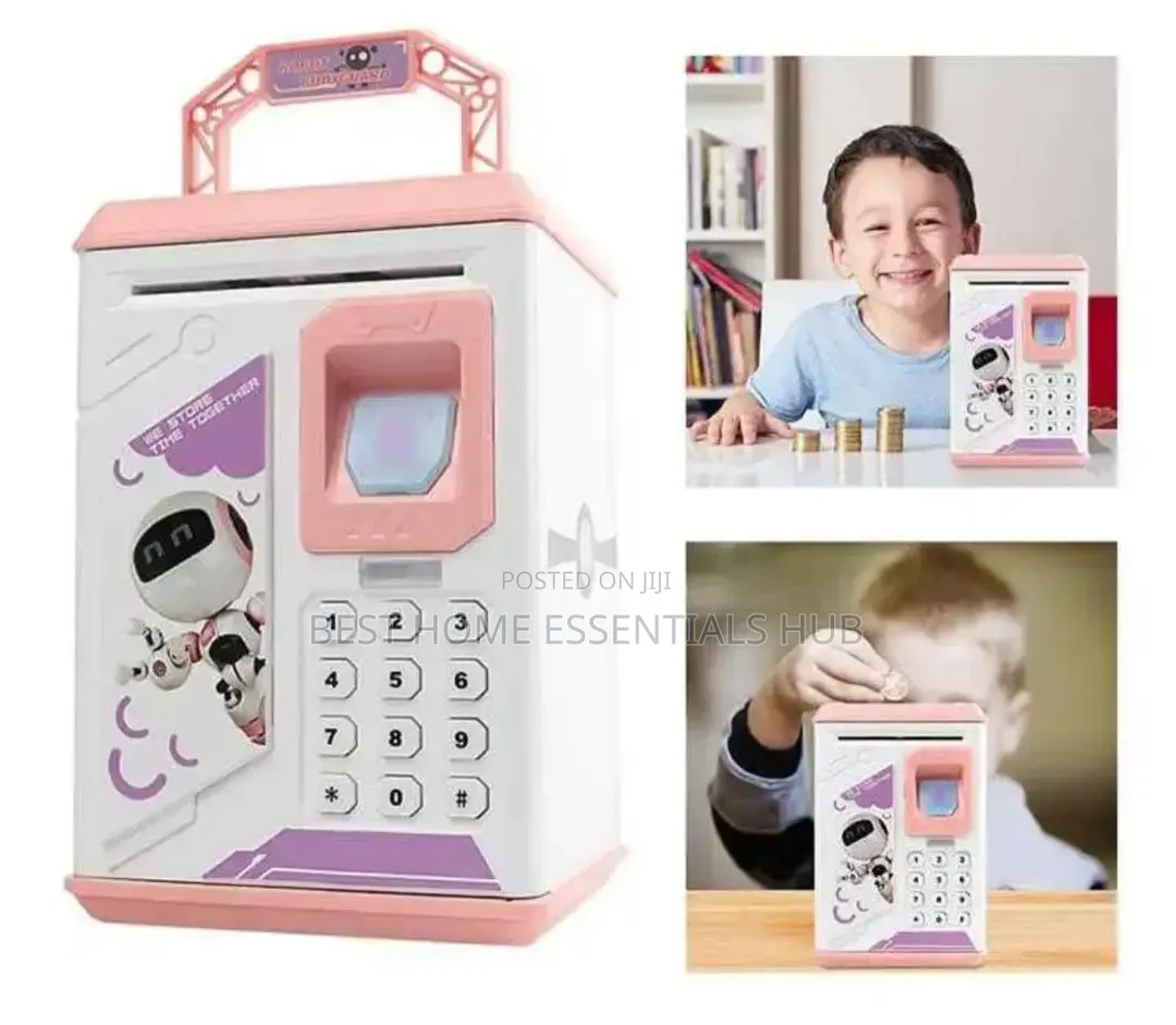 *Robot Automatic Piggybank-Blue Pink