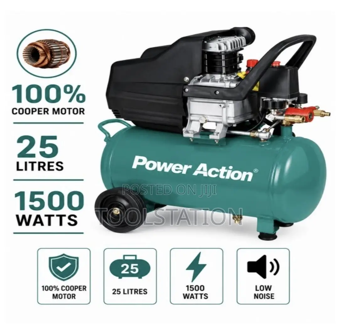 Air Compressor 24 Litre Electric 1500w Copper Motor Heavy Duty