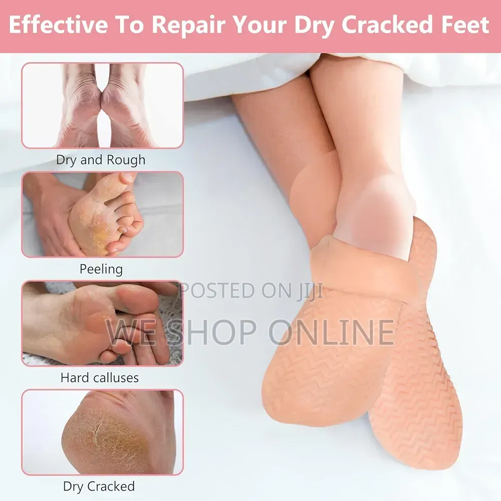 Silicone Moisturizing Socks for Dry Cracked Feet