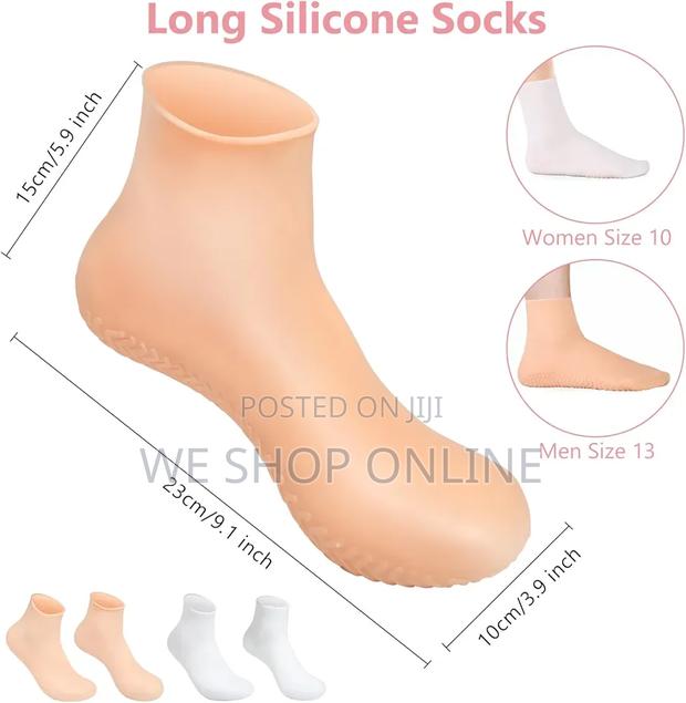 Silicone Moisturizing Socks for Dry Cracked Feet - thumbnail 6