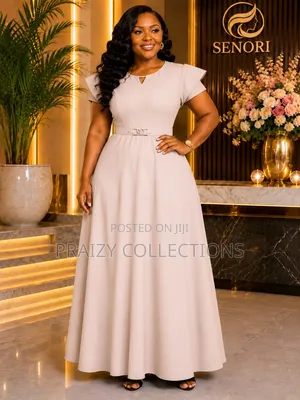 Elegant Maxi Dress With Waist Belt