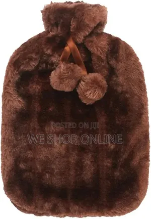 Hot Water Bottles With Faux Fleece Cover.