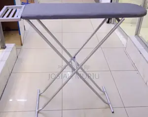 Grey Metallic Iron Board With Heat Resistant Cover
