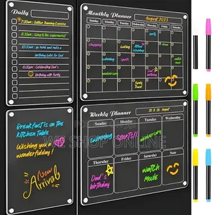Acrylic Monthly Planner