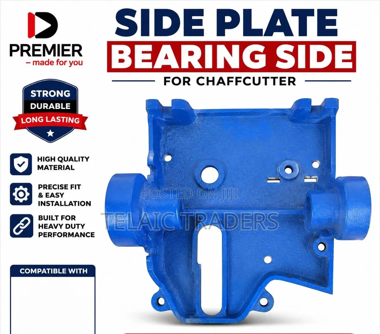 Chaffcutter Side Plate Bearing Side