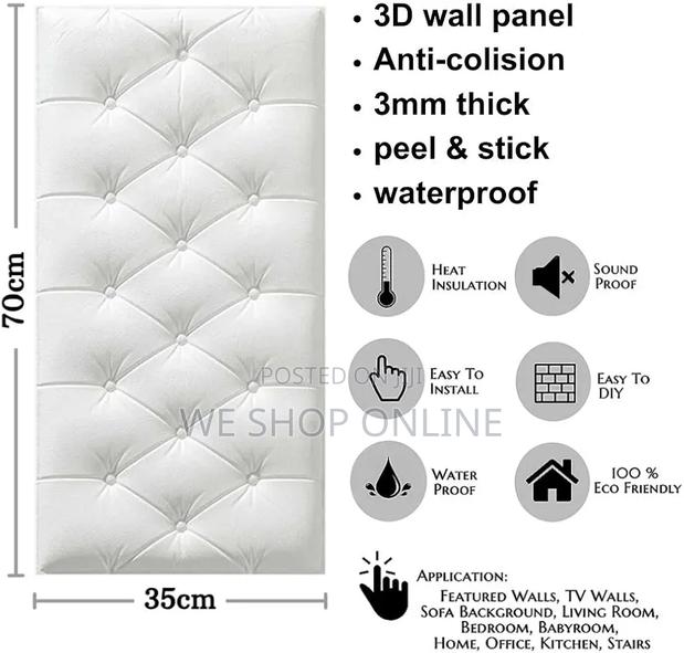 Soft Cushion High-Quality Thicken 3d Wall Stickers / Bed Headboards - thumbnail 3