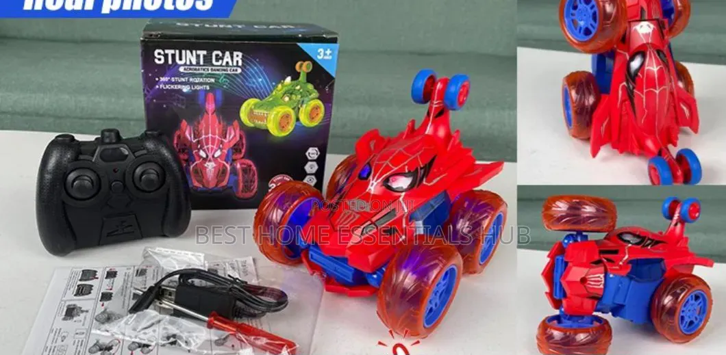 Stunt Rechargable Remote Car**Spider Man Theme*