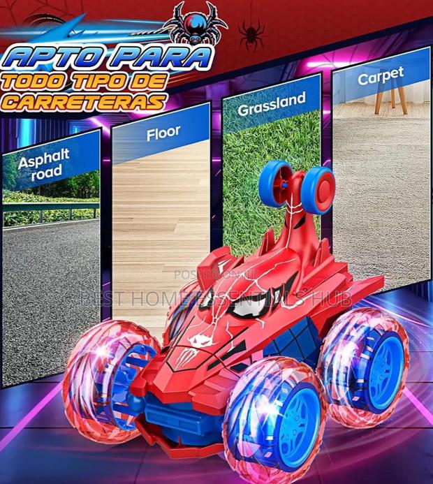 Stunt Rechargable Remote Car**Spider Man Theme* - thumbnail 3