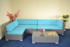 Rattan Sofa; Weather Resistant L Shaped Wicker Garden Sofa Set