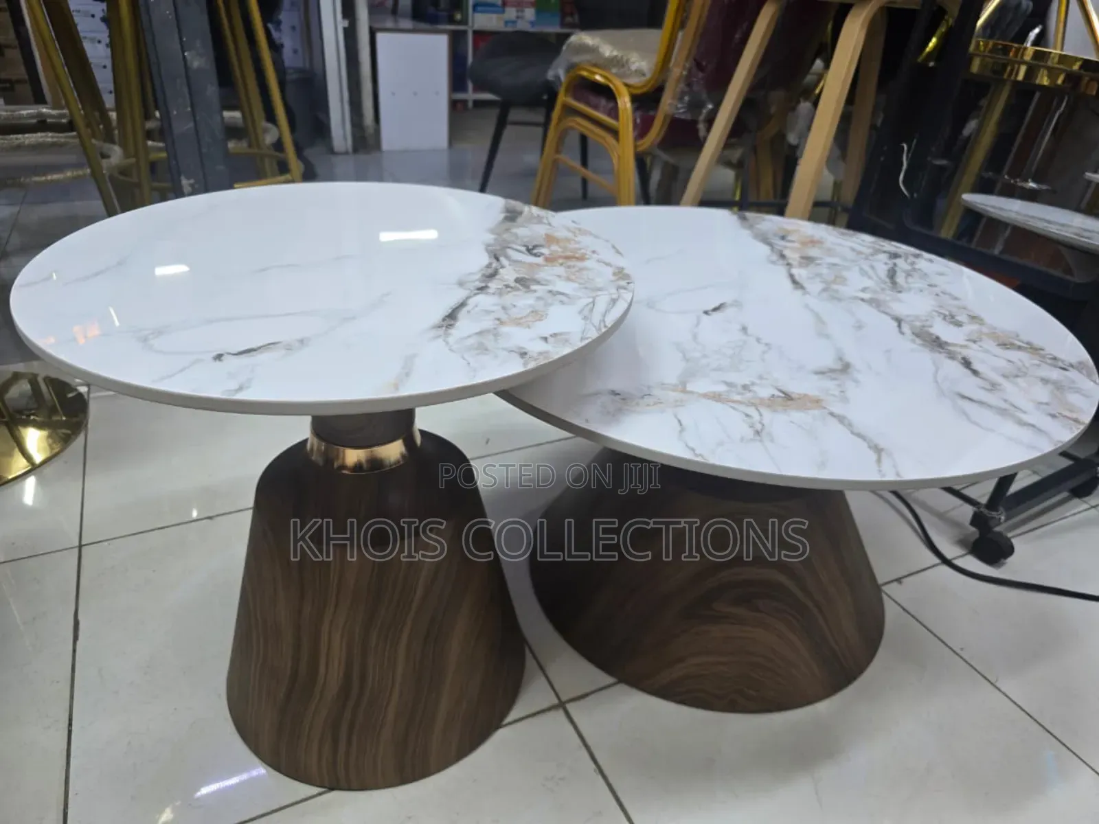Marble-Top Modern Nesting Table