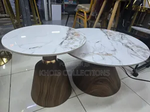 Marble-Top Modern Nesting Table