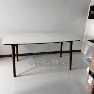 Dining Set; Modern Marble Effect 4 Seater Dining Table Set