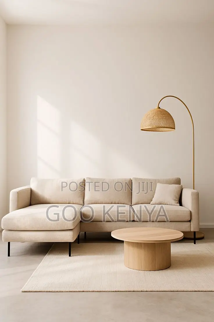 Home Sofa; Fabric Corner Sectional Sofa With Modern L Shaped Design
