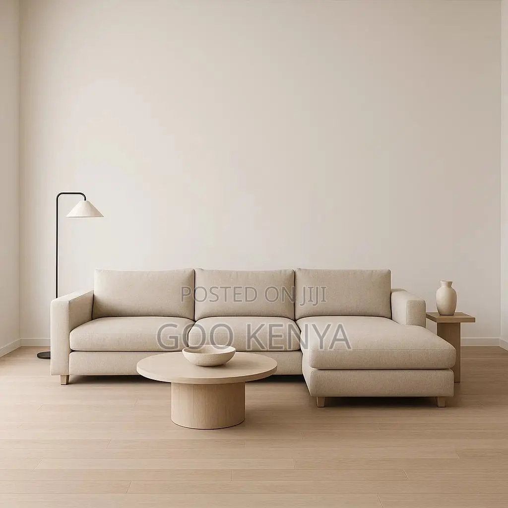 Home Sofa; Fabric Corner Sectional Sofa With Modern L Shaped Design
