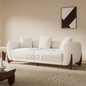 Home Sofa; 3 Seater Bubble Sofa With Soft Fabric Upholstery