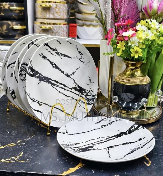 6 PCS High-Quality, Durable Ceramic Dinner Plates - thumbnail 4
