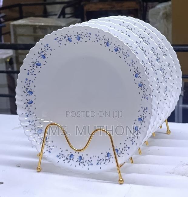 Dinner Is Served in Style! 10.5” Opal Ceramic Dinner Plates - thumbnail 2