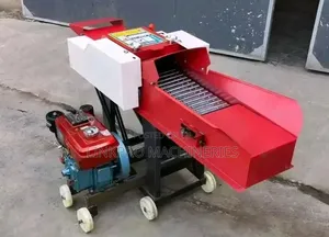 High Speed Chaff Cutter With Conveyor Belt Driven 7.5hp Diesel Engine