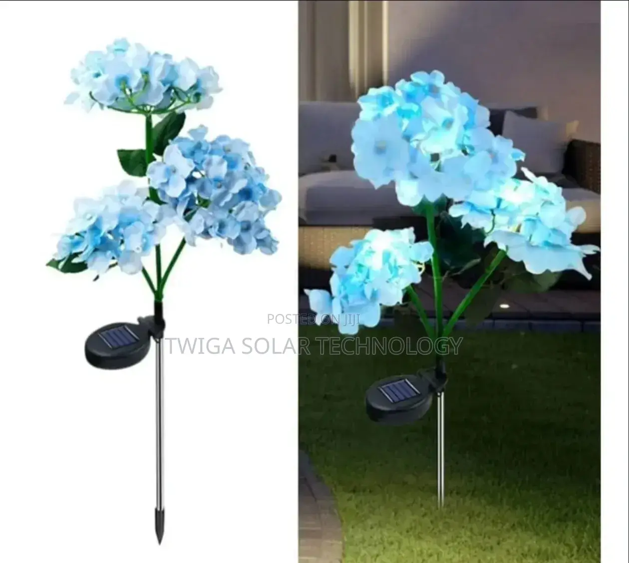 2psc Solar Hydragea Solar Lights