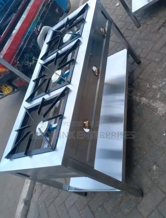 3 3-Burrner Cebu Stainless Commercial Cooker Gas Operated