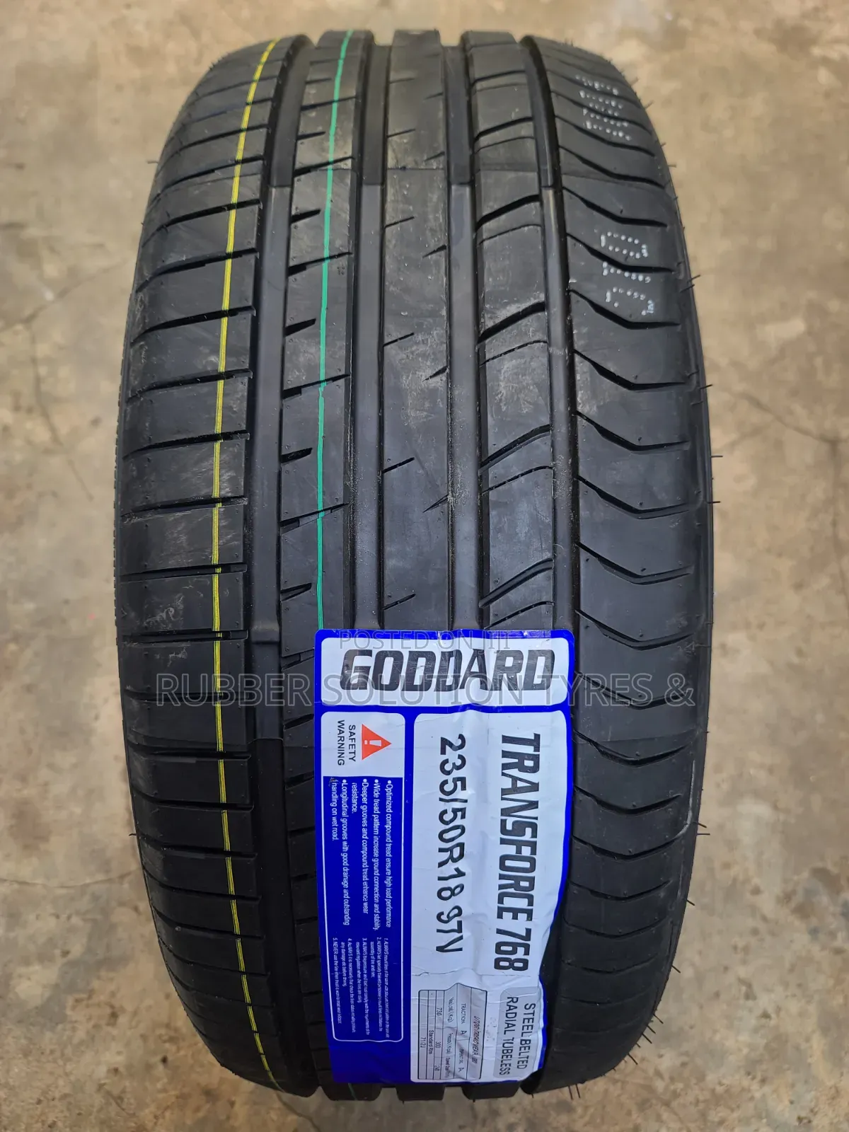 235 /50 R18 Goddard Tyres 97v Transforce 768