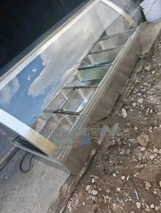 Table Top Customized Glassed 6 Inserts Food Warmer Display