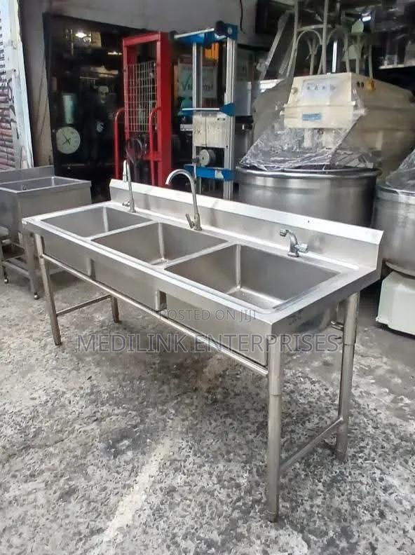 Ss 304 Stainless Triple Double Sink