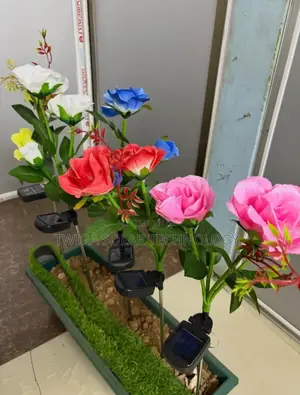 2psc Solar Pink Flower Garden Lights