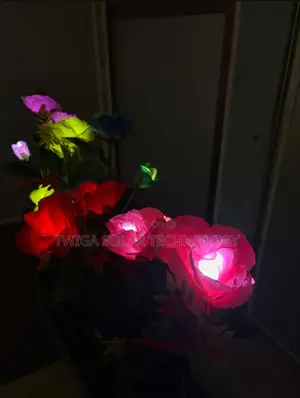 2psc Solar Pink Flower Garden Lights