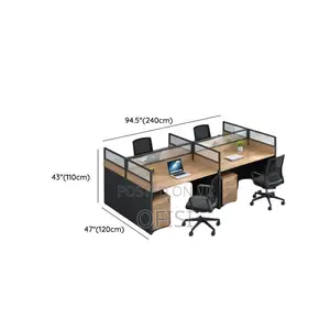 Office Workstation; Office 4-Way Modular Imported Workstation