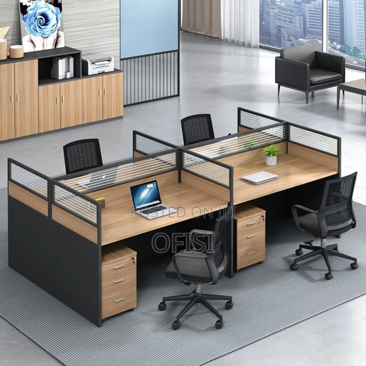 Office Workstation; Office 4-Way Modular Imported Workstation