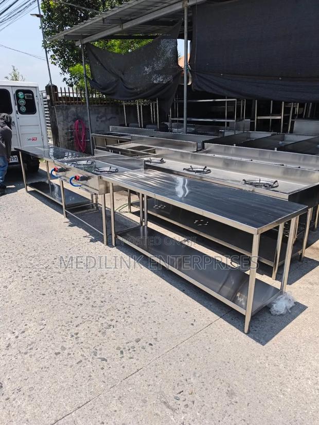 6ft Customized Stainless Commercial Tables Undeshelf