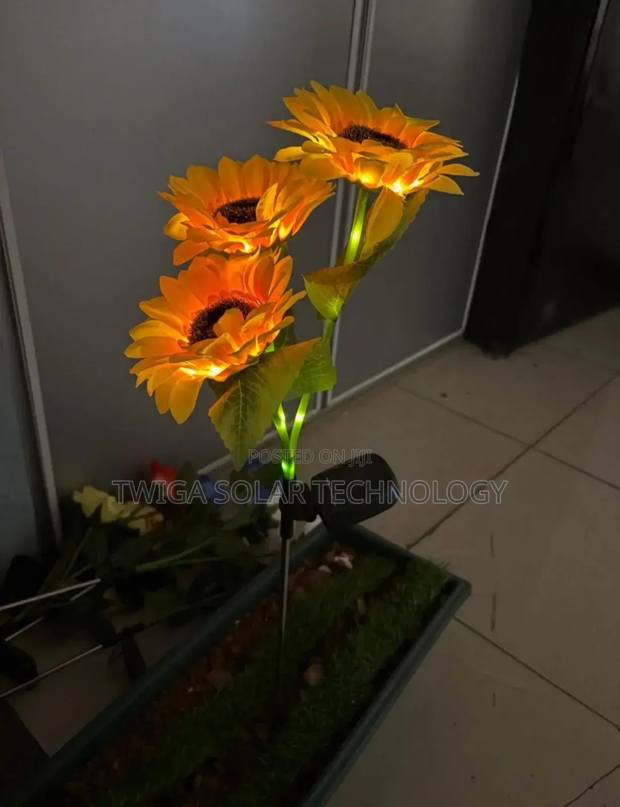 2psc Solar Sunflower Garden Lights