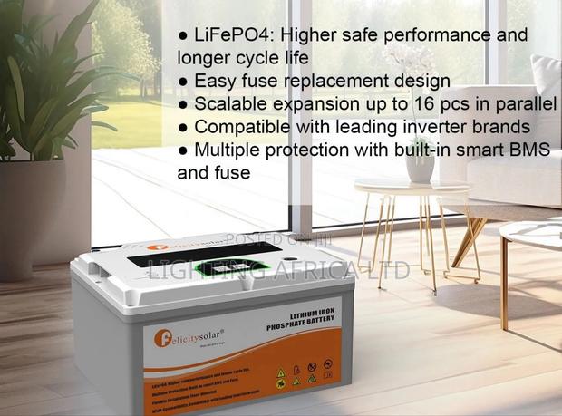 Felicity 12v - 200ah Solar Battery Lifepo4 - thumbnail 2