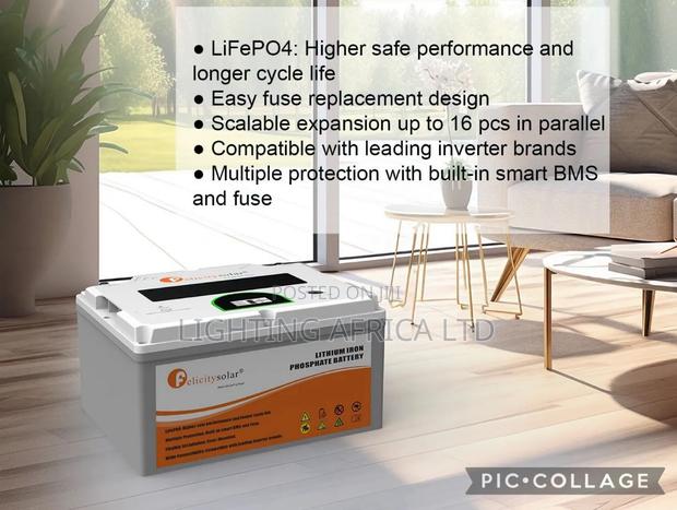 Felicity 12v - 200ah Solar Battery Lifepo4 - thumbnail 3