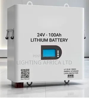 Lithium Battery 24v - 100ah Lifepo4 BMS for Fridge, 43" Tv, Wi-Fi